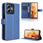Per Ulefone Note 18 Ultra Custodia in pelle con texture a diamante (blu)