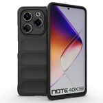 Per Infinix Note 40X 5G Global Magic Shield TPU + Custodia in flanella per telefono (nero)