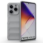 Per Infinix Note 40X 5G Global Magic Shield TPU + Custodia in flanella per telefono (grigio)