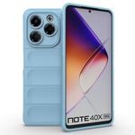 Per Infinix Note 40X 5G Global Magic Shield TPU + Custodia in flanella per telefono (azzurro chiaro)