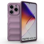 Per Infinix Note 40X 5G Global Magic Shield TPU + Custodia in flanella per telefono (viola)