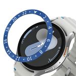 Per Samsung Galaxy Watch 7 44mm Style C Smart Watch Quadrante Anello di Copertura in Acciaio Inossidabile (Blu)