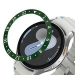 Per Samsung Galaxy Watch 7 44mm Style C Smart Watch Quadrante Anello di Copertura in Acciaio Inossidabile (Verde)