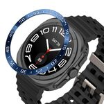 Per Samsung Galaxy Watch Ultra 47mm Stile A Smart Watch Quadrante Acciaio Inossidabile Anello di Copertura (Blu)