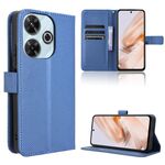 Per Redmi 13 4G / Note 13R 5G Custodia in pelle con texture a diamante (blu)