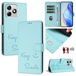 Per Ulefone Note 18 Ultra 5G Smile Embossing RFID Custodia in pelle per telefono (verde menta)