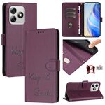 Per Ulefone Note 18 Ultra 5G Smile Embossing RFID Custodia in pelle per telefono (viola)