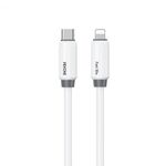 Cavo dati di ricarica rapida WK WDC-29 elastico in silicone originale da 1 m PD30W tipo C a 8 pin (bianco)