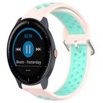 Per Garmin Vivoactive 3 Music 20mm Cinturino sportivo in silicone traspirante traforato (anatra rosa)