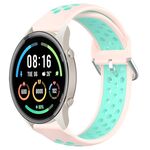 Per Xiaomi MI Watch Sport 22mm Cinturino in silicone sportivo traspirante traforato (rosa + anatra d'acqua)