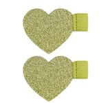 2pcs Mini portapenne autoadesivo Love Pen Clip elastico inserto per penna (verde)