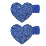 2pcs mini portapenne autoadesiva per penna PU clip elastico inserto penna (blu)