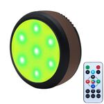 TL009-RGB Timer wireless Dimmer Luci notturne Luci d'atmosfera RGB per feste con telecomando (nero)