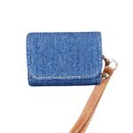 Per AirPods Pro 2 Cowboy Fabric Texture PU Custodia protettiva per cuffie (blu)