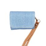 Per AirPods Pro 2 Cowboy Fabric Texture PU Custodia protettiva per cuffie (azzurro chiaro)