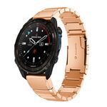 Per Garmin Descent Mk3i 51mm cinturino in acciaio inossidabile tartarugato 26mm (oro rosa)