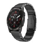 Per Garmin Epix Pro 51mm cinturino in acciaio inossidabile tartarugato 26mm (nero)