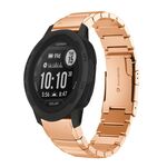 Per Garmin Instinct 2X Solar Tortoise Shell 26mm Cinturino in acciaio inossidabile (oro rosa)