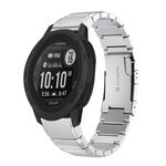 Per Garmin Instinct 2X Solar Tortoise Shell 26mm Cinturino in acciaio inossidabile (argento)