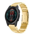 Per Garmin Fenix ​​8 AMOLED 47mm tartaruga cinturino in acciaio inossidabile 22mm (oro)