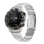 Per Garmin MARQ Aviator Gen 2 cinturino in acciaio inossidabile da 22 mm con guscio di tartaruga (argento)