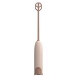 Miscelatore elettrico portatile per latte in polvere, per bambini, per preparare alimenti complementari, con bastoncino di agitazione (marrone)
