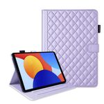 Per Xiaomi Redmi Pad SE 8.7 Custodia in pelle con motivo a reticolo romboidale per tablet (viola)