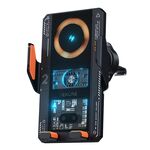 WEKOME WP-U208 Supporto per auto con ricarica wireless trasparente meccanico da 15 W (nero)