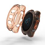 Per Garmin Fenix ​​8 AMOLED 43mm Half Pack Hollow TPU Watch Custodia protettiva (arancione trasparente)