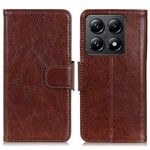 Per Xiaomi 14T Custodia per telefono in pelle con texture Nappa orizzontale (marrone)