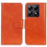 Per Xiaomi 14T Custodia per telefono in pelle con texture Nappa orizzontale (arancione)