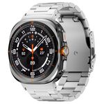 Per Samsung Galaxy Watch Ultra 47mm cinturino in lega di titanio a tre perle (argento)