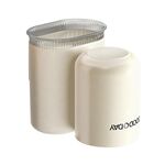Porta spazzolino da denti con tazza di lavaggio, montaggio a parete, per casa, bagno, scaffale multifunzionale (colore crema)