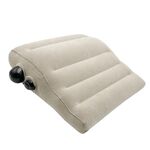 Cuscino lombare gonfiabile portatile da viaggio, cuscino floccato, supporto per la schiena della sedia