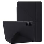 Per Redmi Pad Pro 12.1 Custodia in silicone con deformazione in pelle per tablet (nero)