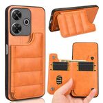 Per Redmi 13 4G / Note 13R 5G Custodia per telefono con motivo a mucca e carta da cucire (arancione)