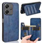 Per Redmi 13 4G / Note 13R 5G Custodia per telefono con motivo a mucca e carta da cucire (blu)