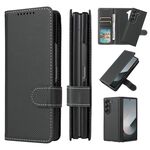 Per Samsung Galaxy Z Fold6 5G Split 2 in 1 Custodia pieghevole in pelle per telefono (verde scuro)