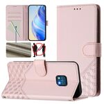 Per Nokia XR20 Custodia per telefono in pelle con stampa a nido d'ape RFID (rosa)