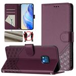Per Nokia XR20 Custodia per telefono in pelle con stampa a nido d'ape RFID (viola)
