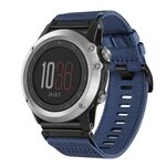 Per Garmin Fenix ​​3 / Fenix ​​3 HR Nylon Canvas Quick Release Cinturino da 26 mm (blu)