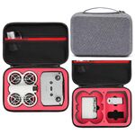 Per DJI Neo Fly More Combo Borsa da trasporto Scatola protettiva (grigio + interno rosso)