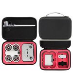 Per DJI Neo Fly More Combo Carrying Case Borsa Scatola Protettiva (Nero + Rosso Interno)