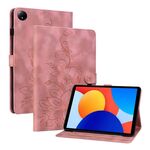 Per Xiaomi Redmi Pad SE 8.7 Custodia per tablet in pelle goffrata Lily (rosa)