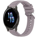 Per Garmin Venu 2S Stripe Texture 18mm cinturino in silicone (Roland Purple)