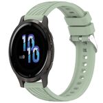 Per Garmin Venu 2S Stripe Texture 18mm Cinturino in silicone (verde chiaro)