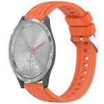 Per Garmin Vivomove 3S Stripe Texture 18mm Cinturino in silicone (arancione)