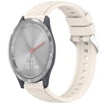Per Garmin Vivomove 3S Stripe Texture 18mm Cinturino in silicone (Starlight)