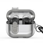 Per Samsung Galaxy Buds3 / 3 Pro DUX DUCIS SECI Series Earbuds Box Custodia protettiva (nero trasparente)