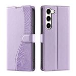 Per Samsung Galaxy S23+ 5G Voltage Custodia per telefono in pelle ultra sottile a pois (viola)